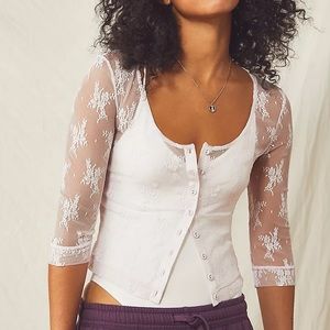 Free People Lost in Lace Cardigan